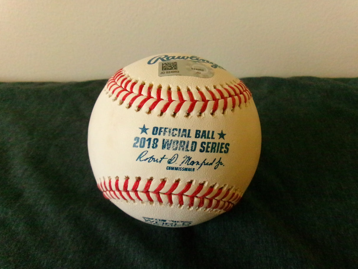 Steve Pearce Signed 2018 World Series Ball
