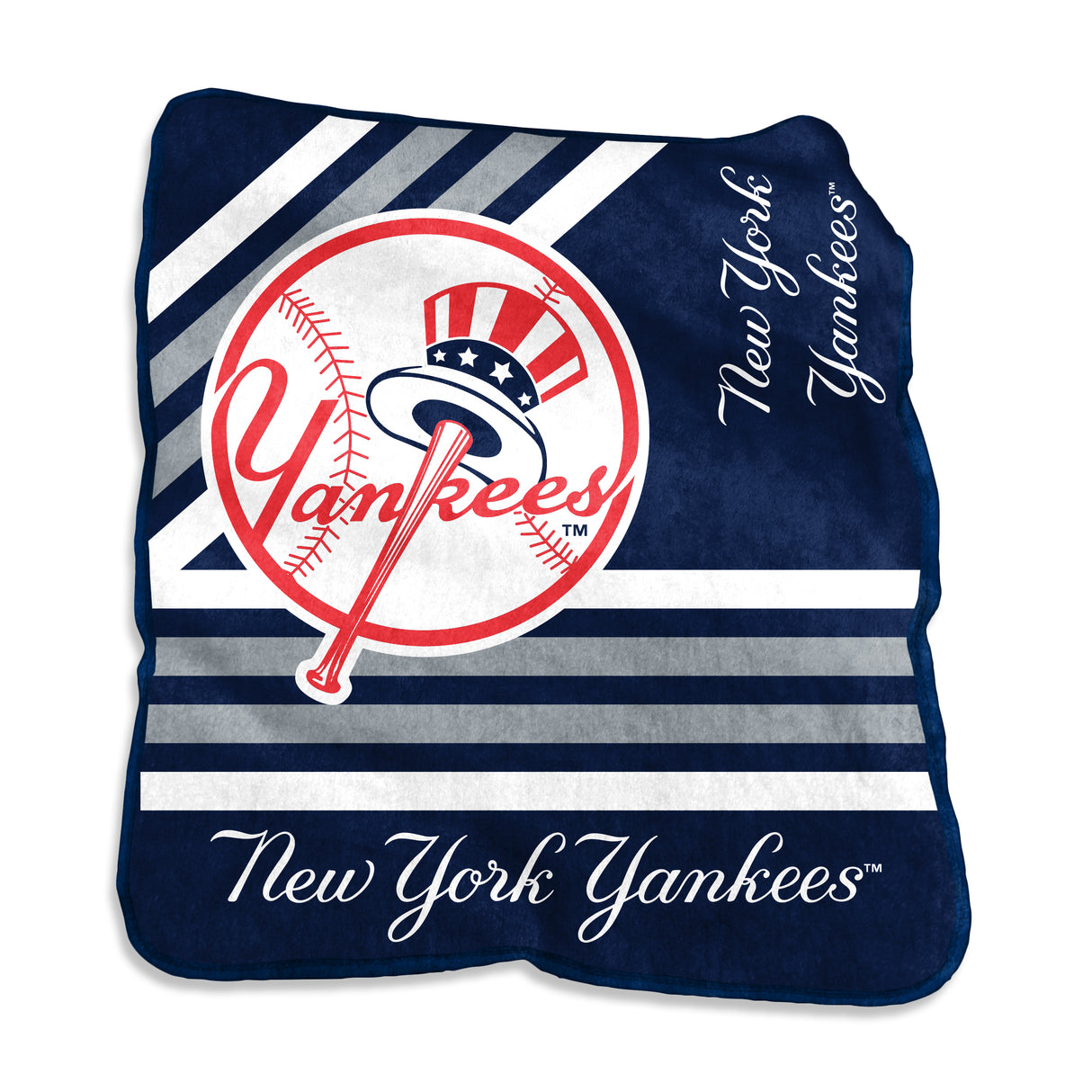 Yankees LOGO Raschel Throw Blanket