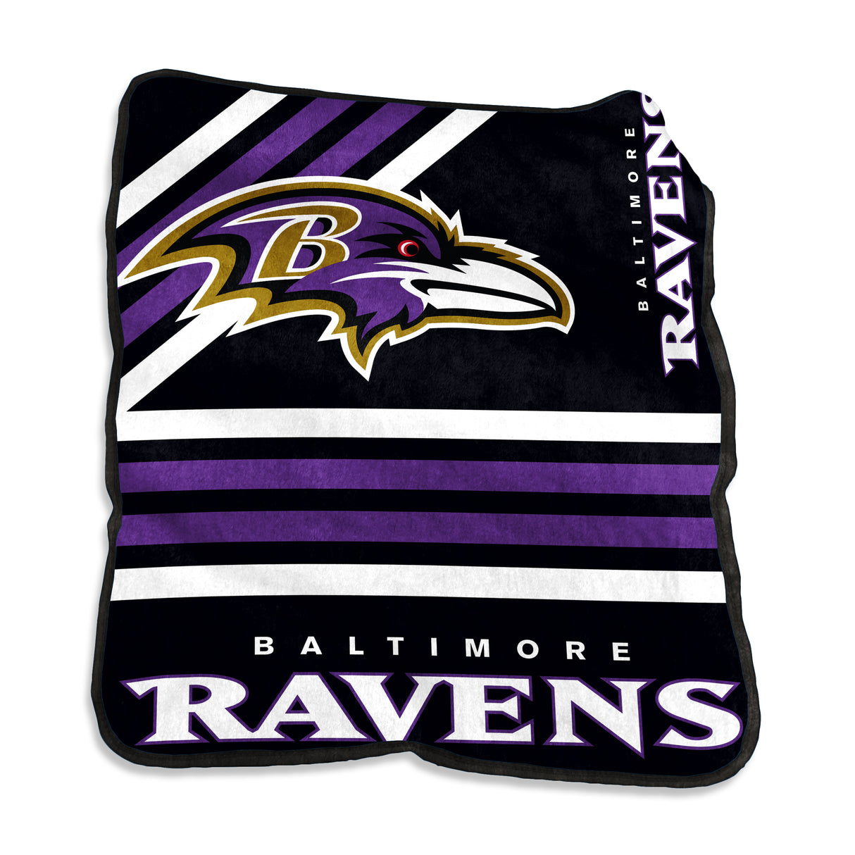Ravens LOGO Raschel Throw Blanket