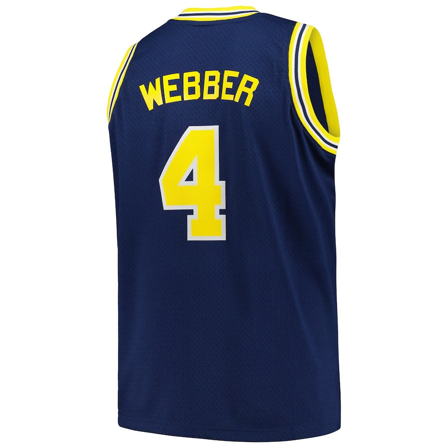 Michigan Webber Mitchell & Ness Player Jersey