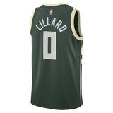 Bucks Lillard Nike Adult Player Jersey