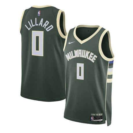 Bucks Lillard Nike Adult Player Jersey