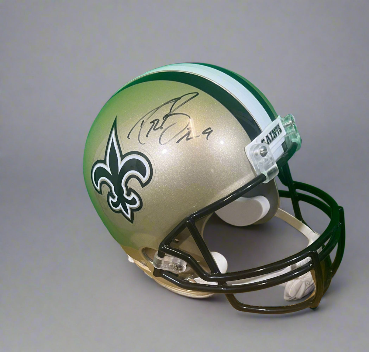 Drew Brees Signed Full Size Saints Football Helmet