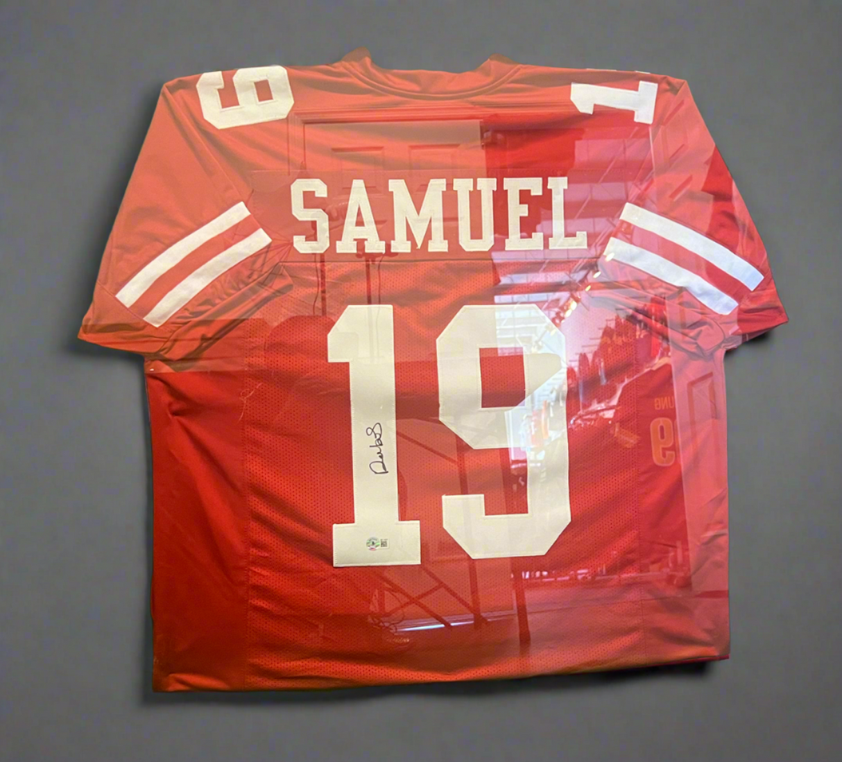 Deebo Samuel Signed 49ers Player Jersey Framed