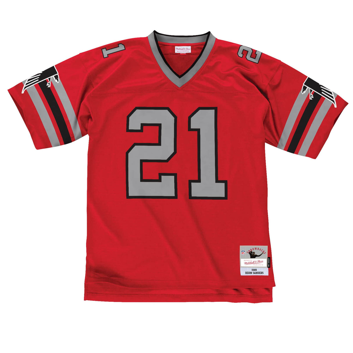 Falcons Sanders Mitchell & Ness Player Jersey