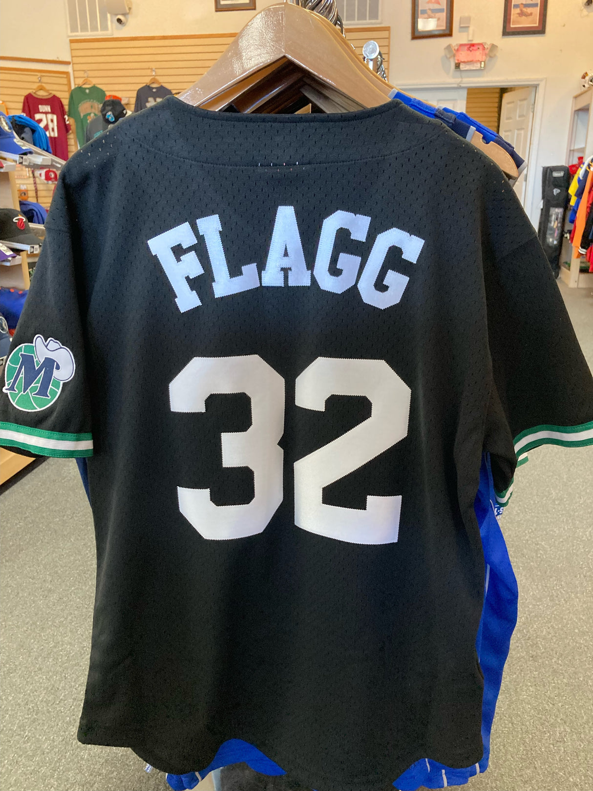 Mavericks Flagg Mitchell & Ness Custom Jersey