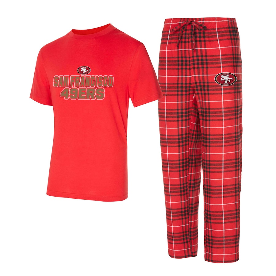 49ers Plaid Pajama Set