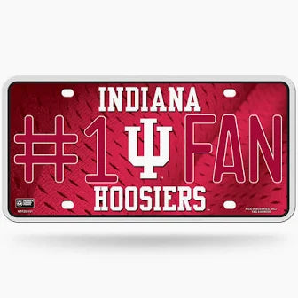 Indiana Hoosiers #1 Fan License Plate