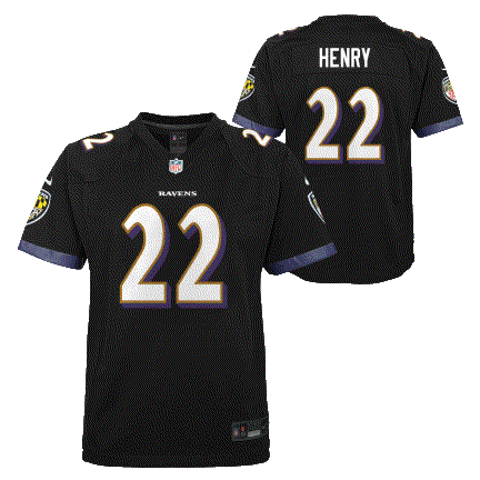 Ravens Henry Nike Youth Player Jersey