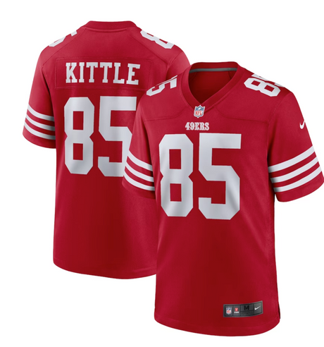 49ers Kittle Nike Adult Player Jersey