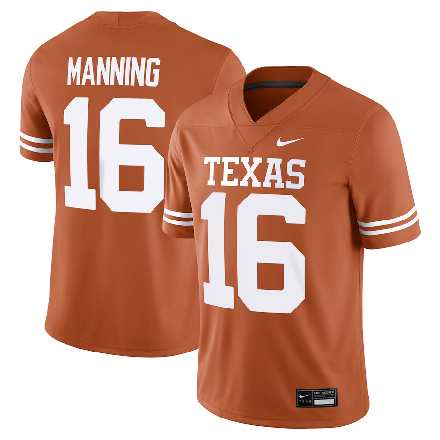 Longhorns Manning Nike Player Jersey