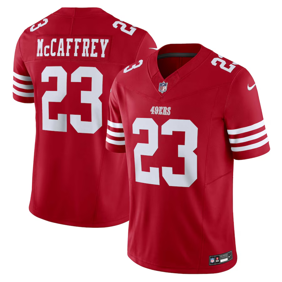 49ers McCaffrey Nike Adult Player Jersey