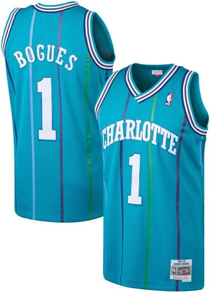 Hornets Bogues Mitchell & Ness Player Jersey