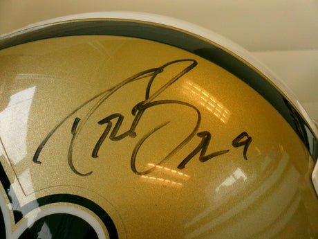 Drew Brees Signed Full Size Saints Football Replica Helmet