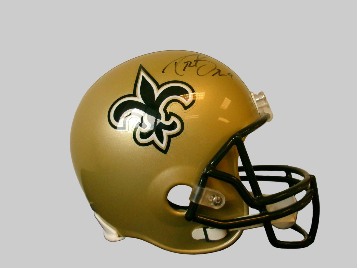 Drew Brees Signed Full Size Saints Football Replica Helmet