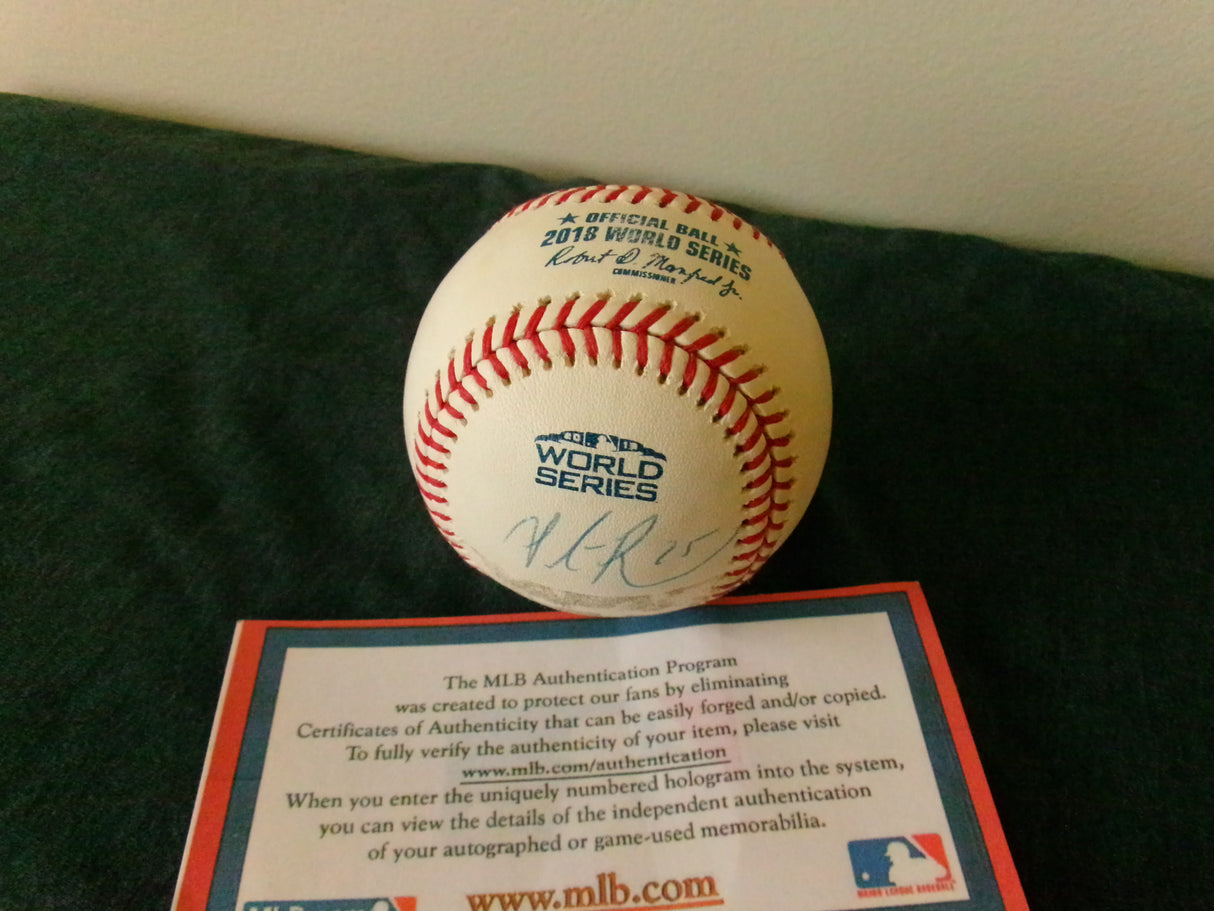 Steve Pearce Signed 2018 World Series Ball