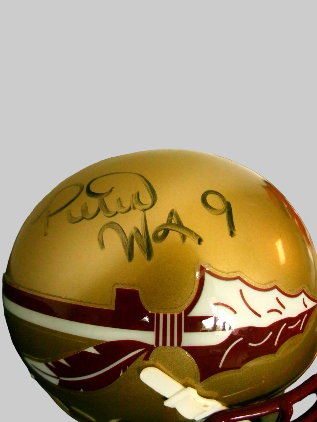Peter Warrick Signed Mini Helmet — FSU Seminoles