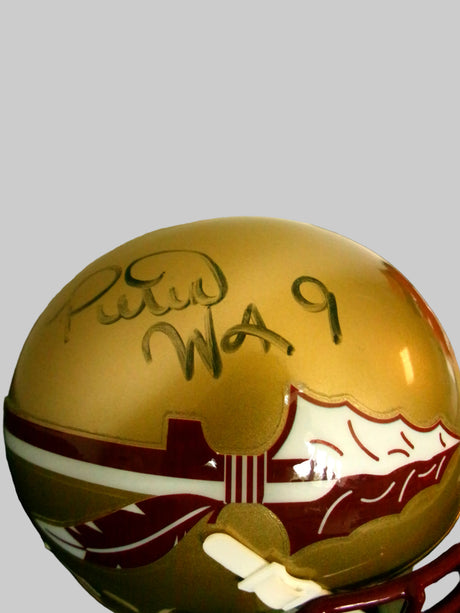 Peter Warrick Signed Mini Helmet — FSU Seminoles