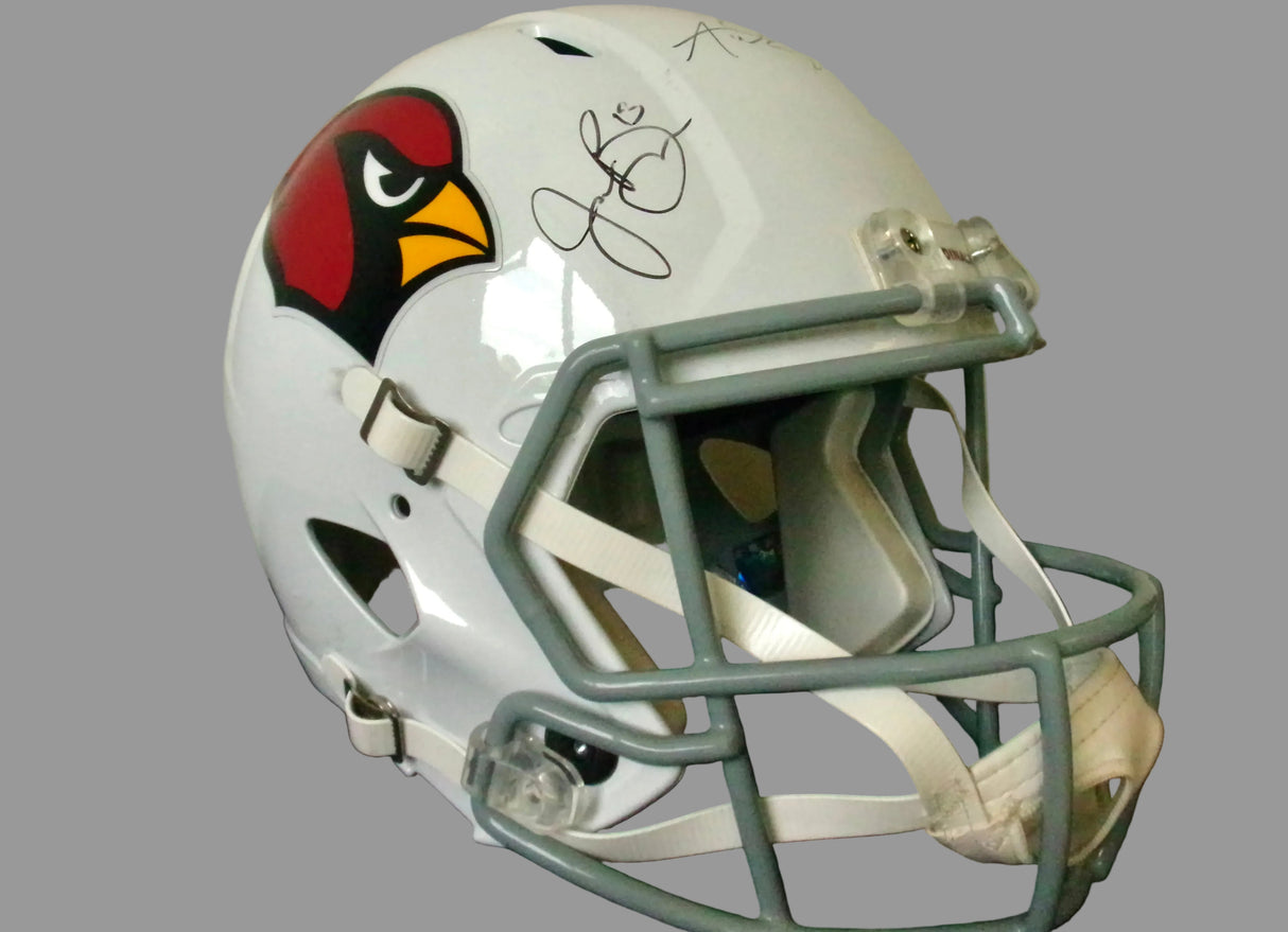 Andre Ellington &amp; John Brown Dual-Signed Full-Size Replica Helmet — Arizona Cardinals