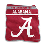 Alabama Logo Raschel Throw Blanket