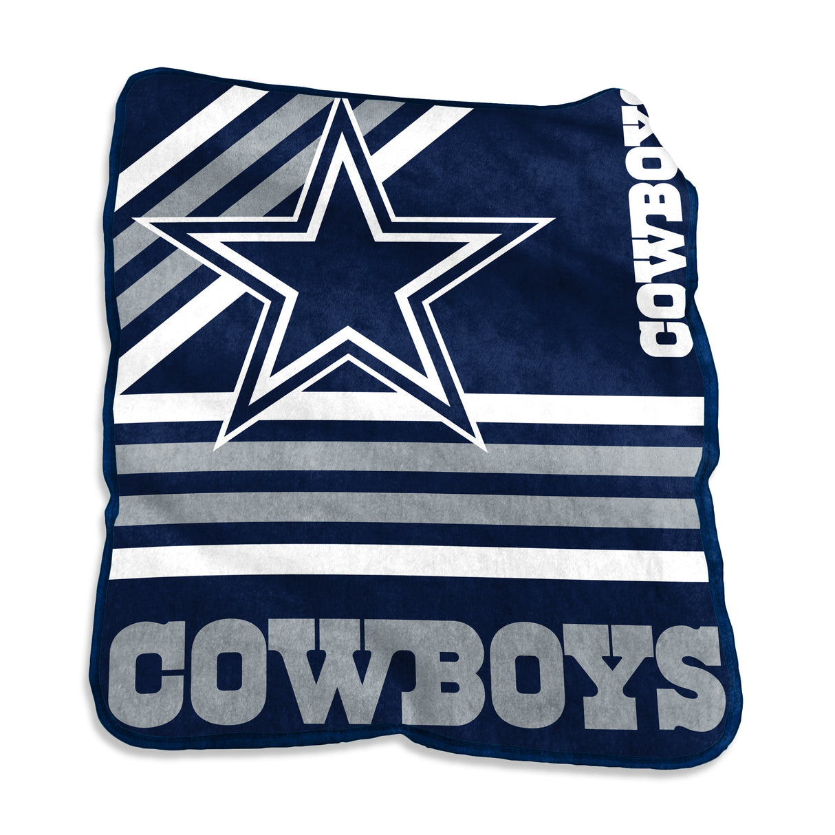 Cowboys LOGO Raschel Throw Blanket