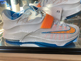 Kevin Durant Signed  Worn Thunder Sneakers With Case