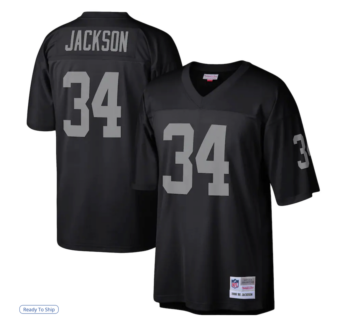 Raiders Jackson Mitchell & Ness Adult Player Jersey