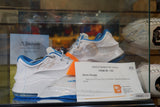 Kevin Durant Signed  Worn Thunder Sneakers With Case