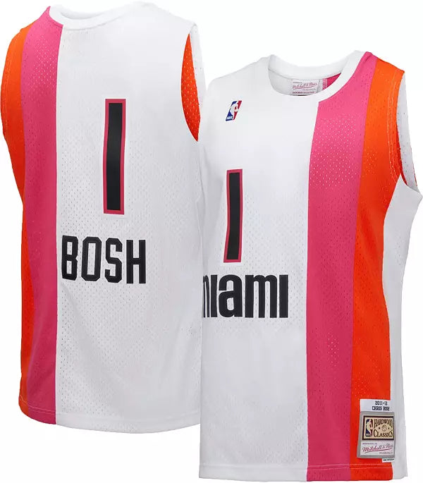 Heat Bosh Mitchell & Ness Player Jersey