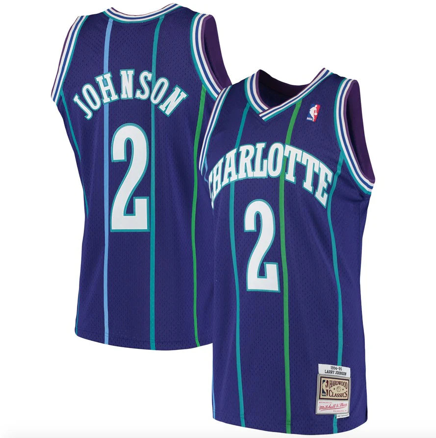 Hornets Johnson Mitchell & Ness Player Jersey