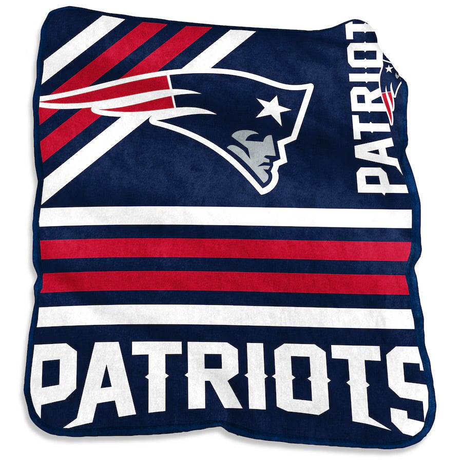 Patriots Logo Raschel Throw Blanket