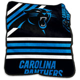 Panthers Logo Raschel Throw Blanket