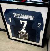Joe Theisman Notre Dame Signed Player Jersey Framed