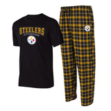 Steelers Plaid Pajama Set