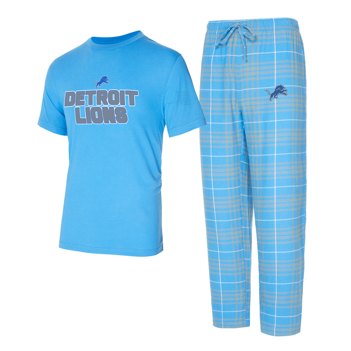 Lions Plaid Pajama Set