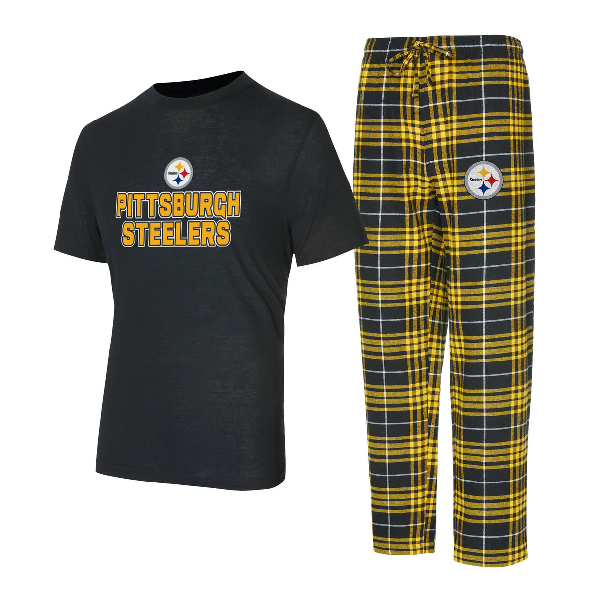 Steelers Plaid Pajama Set