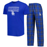Dodgers Plaid Pajama Set