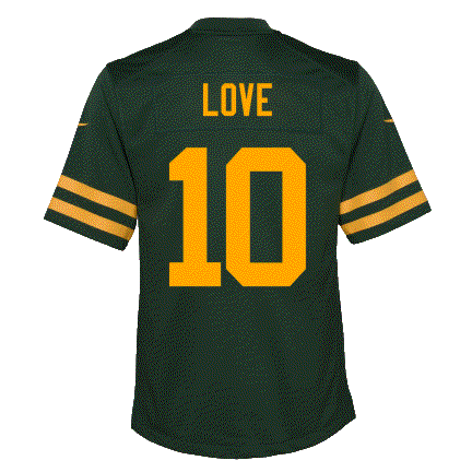 Packers Nike Love Youth Player Jersey