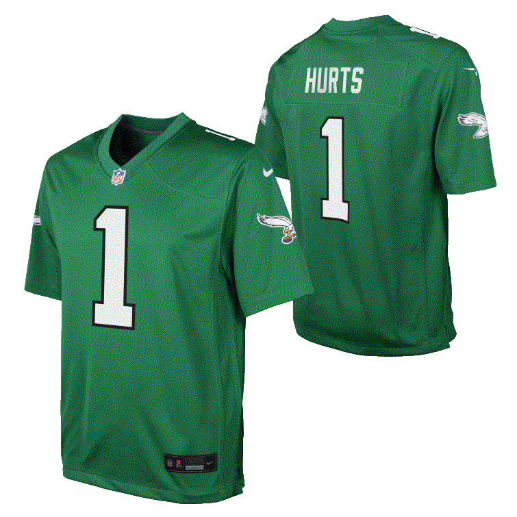 Eagles Hurts Nike Youth Player Jersey