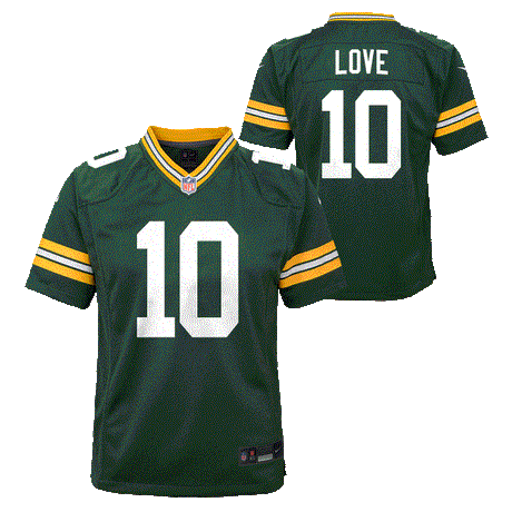 Packers Nike Love Youth Player Jersey