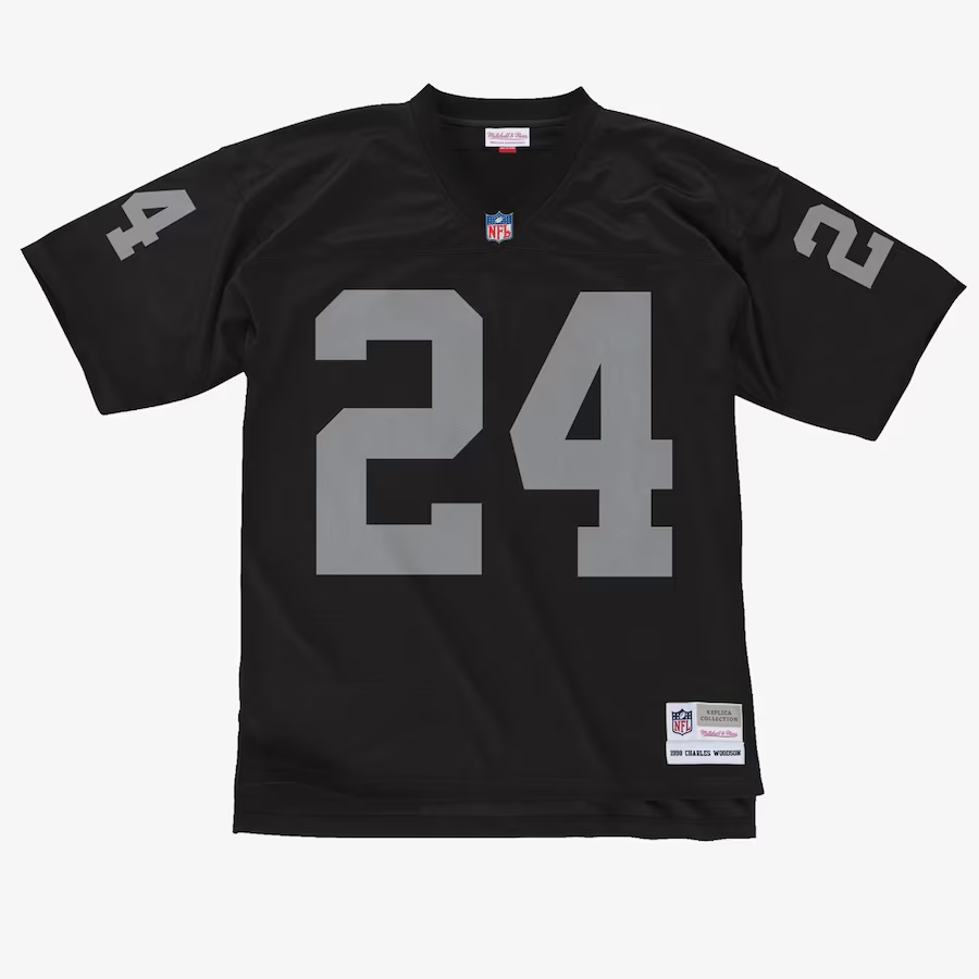 Raiders Woodson Mitchell & Ness Player Jersey