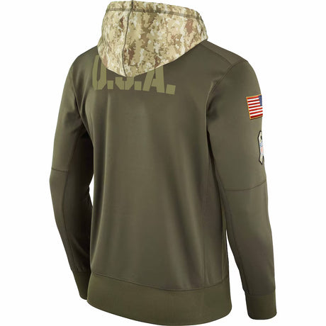 San Francisco 49ers Nike Salute to Service Sideline Therma Pullover Hoodie