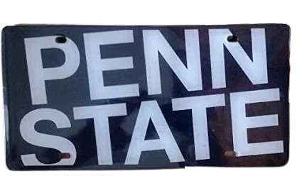 Penn State License Plate